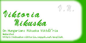 viktoria mikuska business card